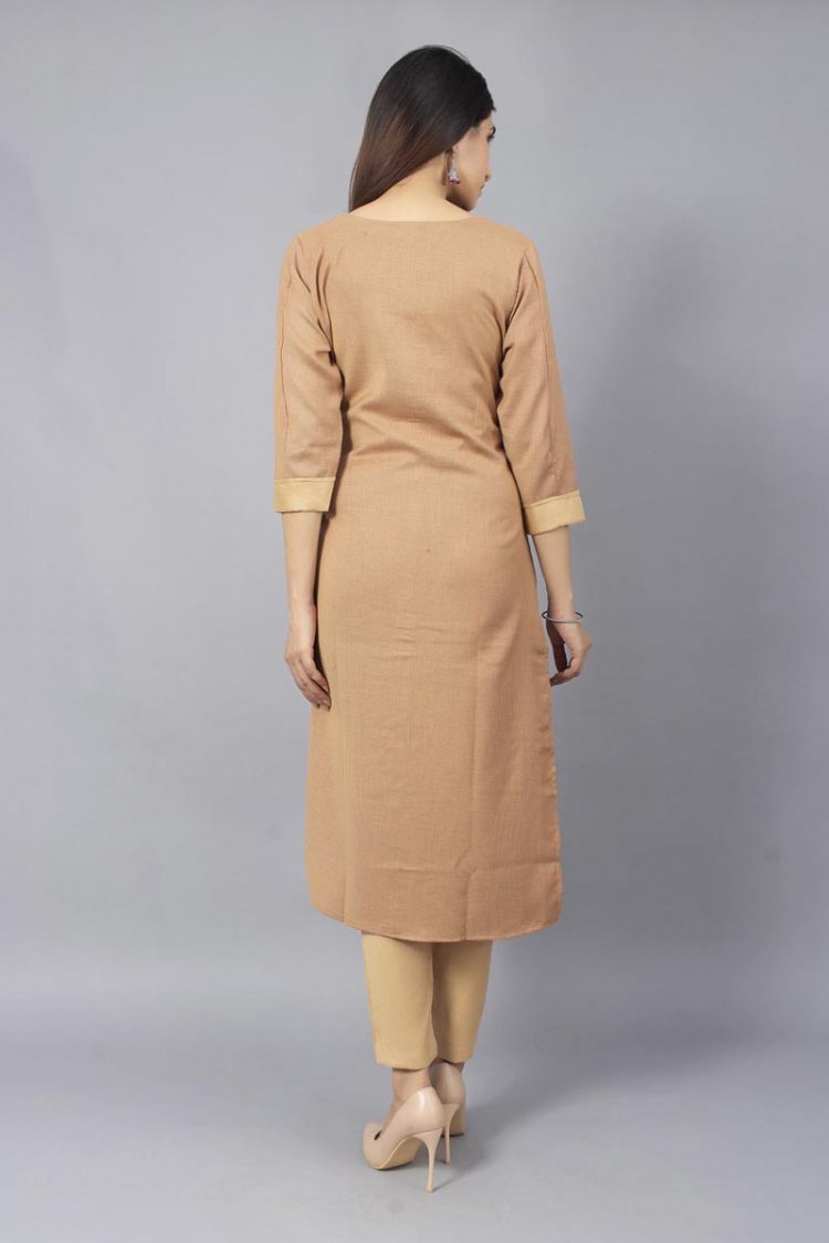 Modest Round Neck Kurti & Pant Set - Image 4