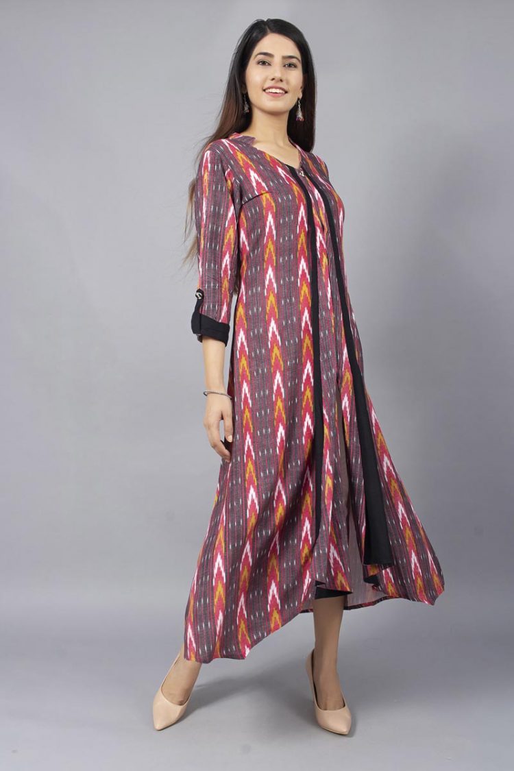 Indo Western Stylish Flared Kurti - Image 2