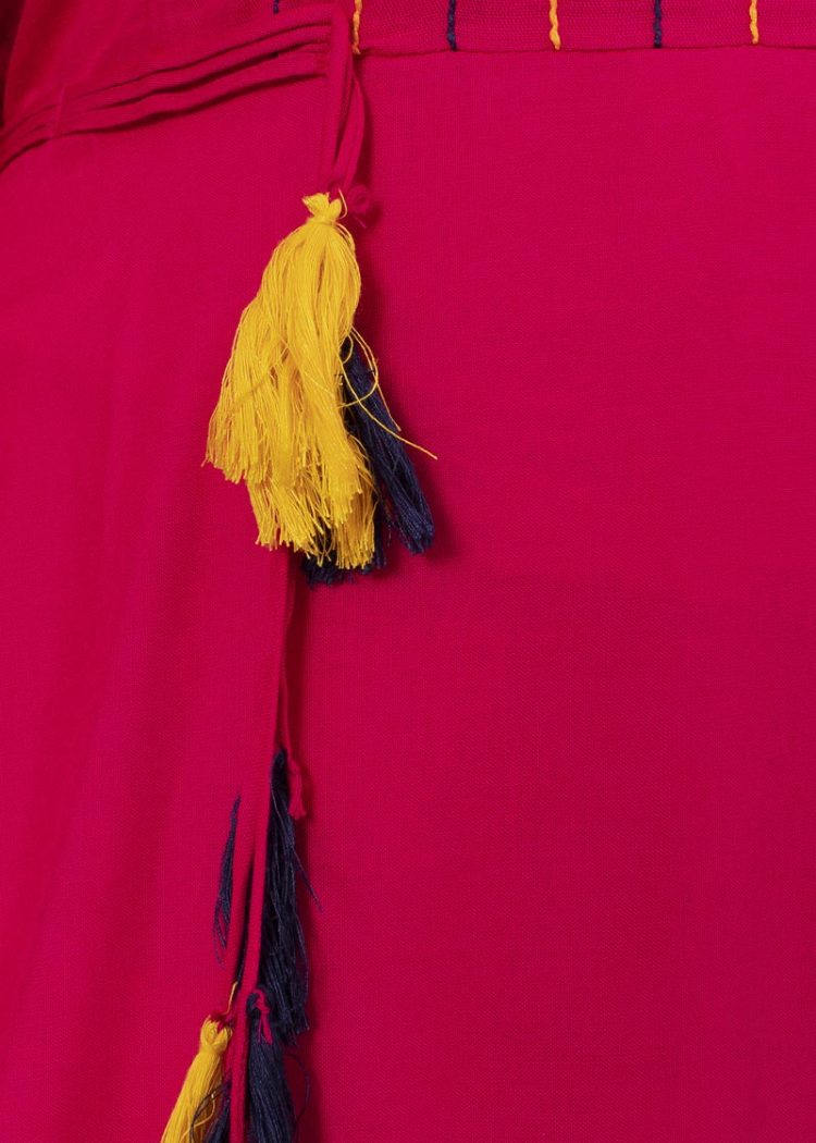 Stylish Pink Kurti with Pom Pom - Image 7