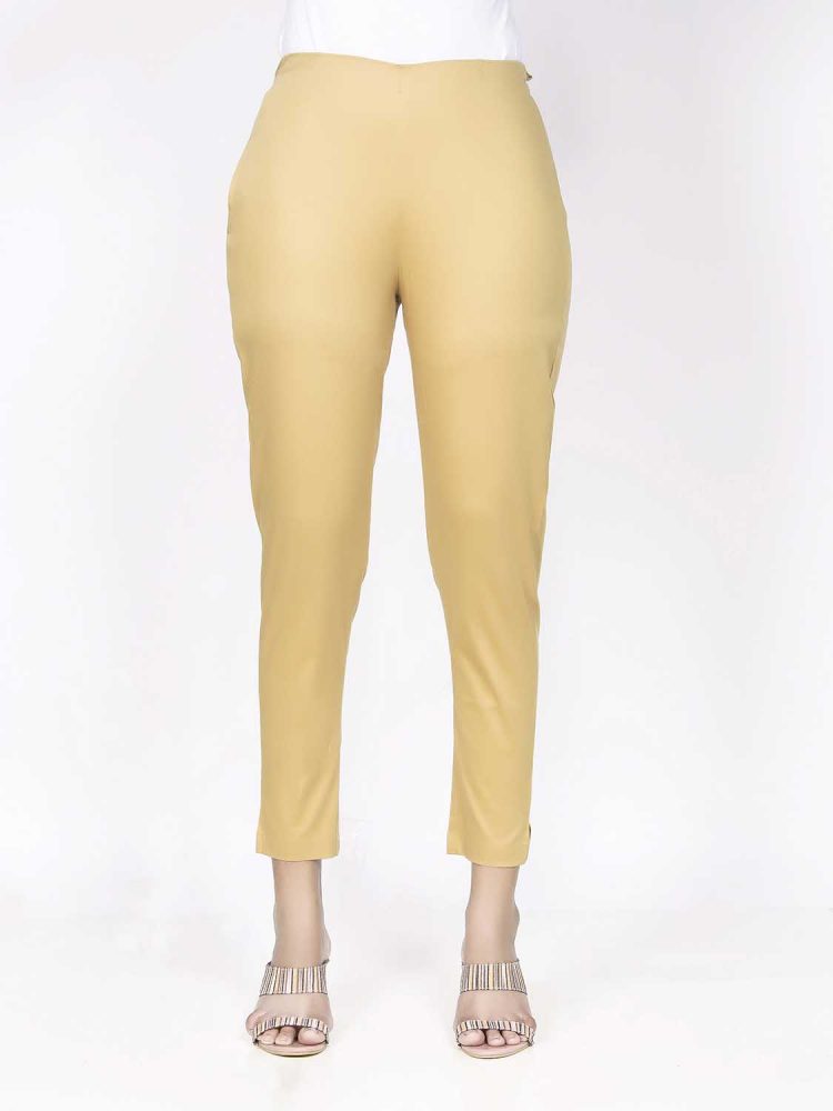 Yellow Golden Stretchable Pant - Image 5