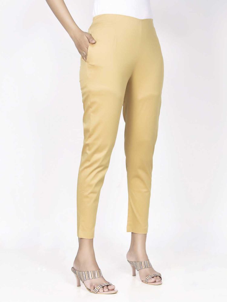 Yellow Golden Stretchable Pant - Image 3