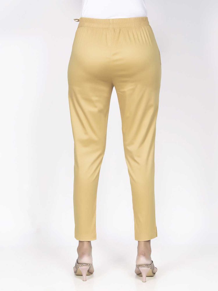 Yellow Golden Stretchable Pant - Image 2